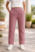 Elegant Fit Navy Trousers for Women - Stylish Comfort Pants