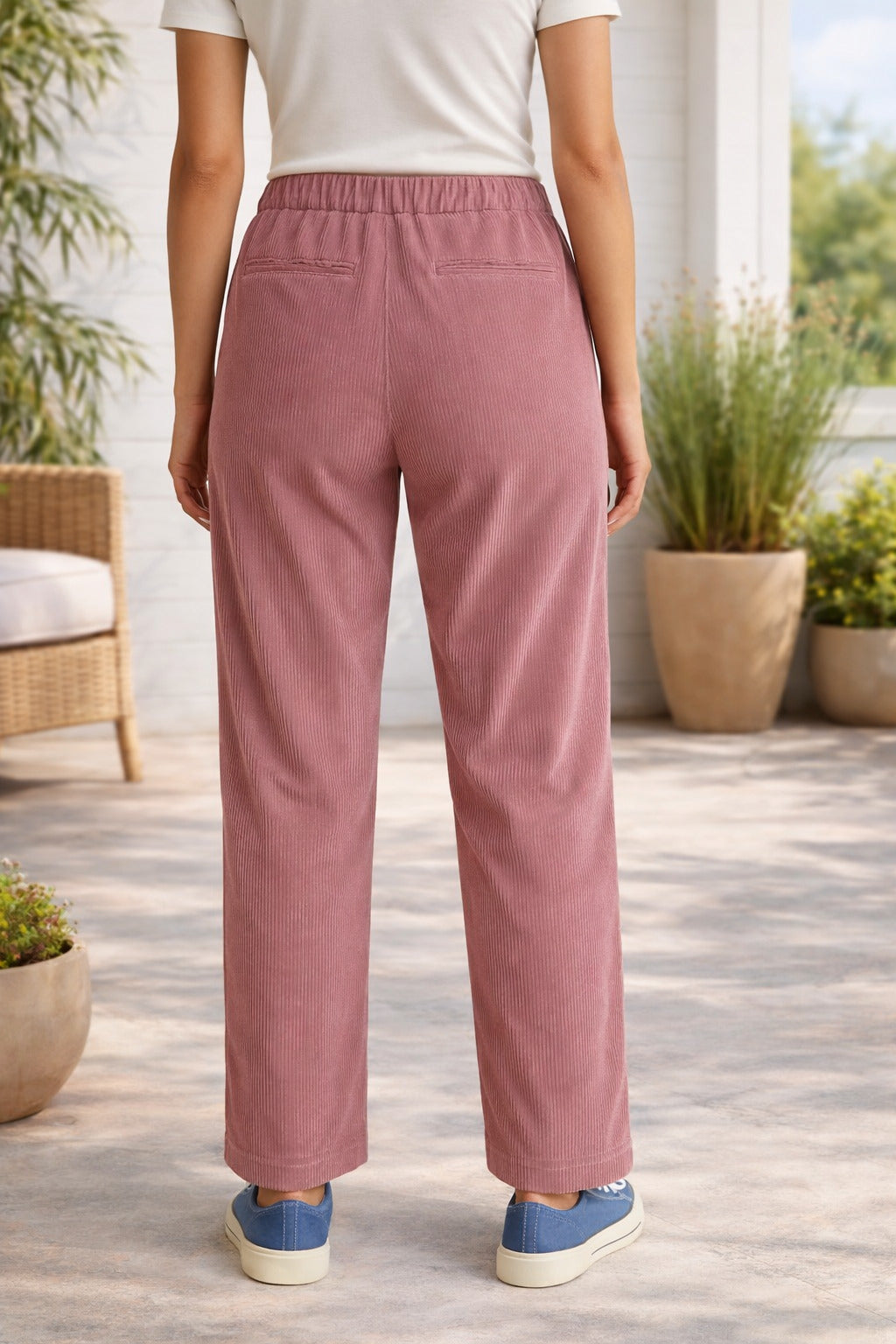 Elegant Fit Navy Trousers for Women - Stylish Comfort Pants