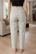 Elegant Apparel Women's Tailored Pants in Soft Green