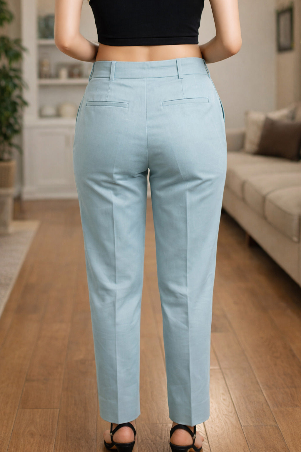 Elegant Fit Navy Trousers for Women - Stylish Comfort Pants