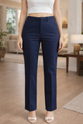 Elegant Fit Navy Trousers for Women - Stylish Comfort Pants