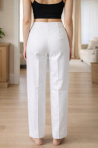 Elegant Fit Navy Trousers for Women - Stylish Comfort Pants