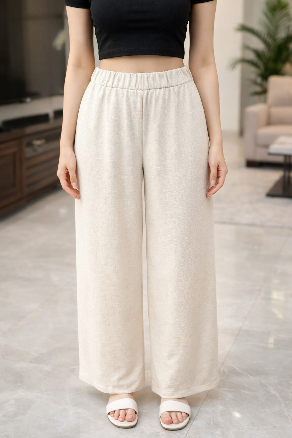 Elegant Fit Navy Trousers for Women - Stylish Comfort Pants