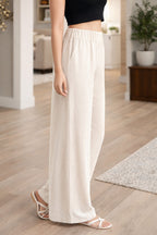 Elegant Fit Navy Trousers for Women - Stylish Comfort Pants