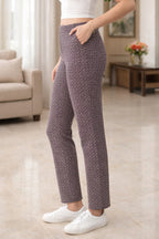 Elegant Fit Navy Trousers for Women - Stylish Comfort Pants