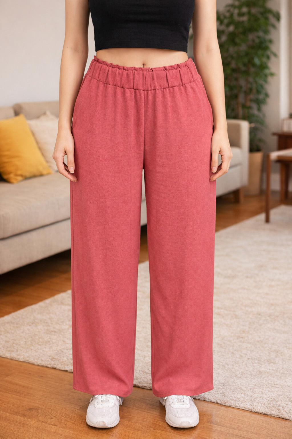 Elegant Fit Navy Trousers for Women - Stylish Comfort Pants