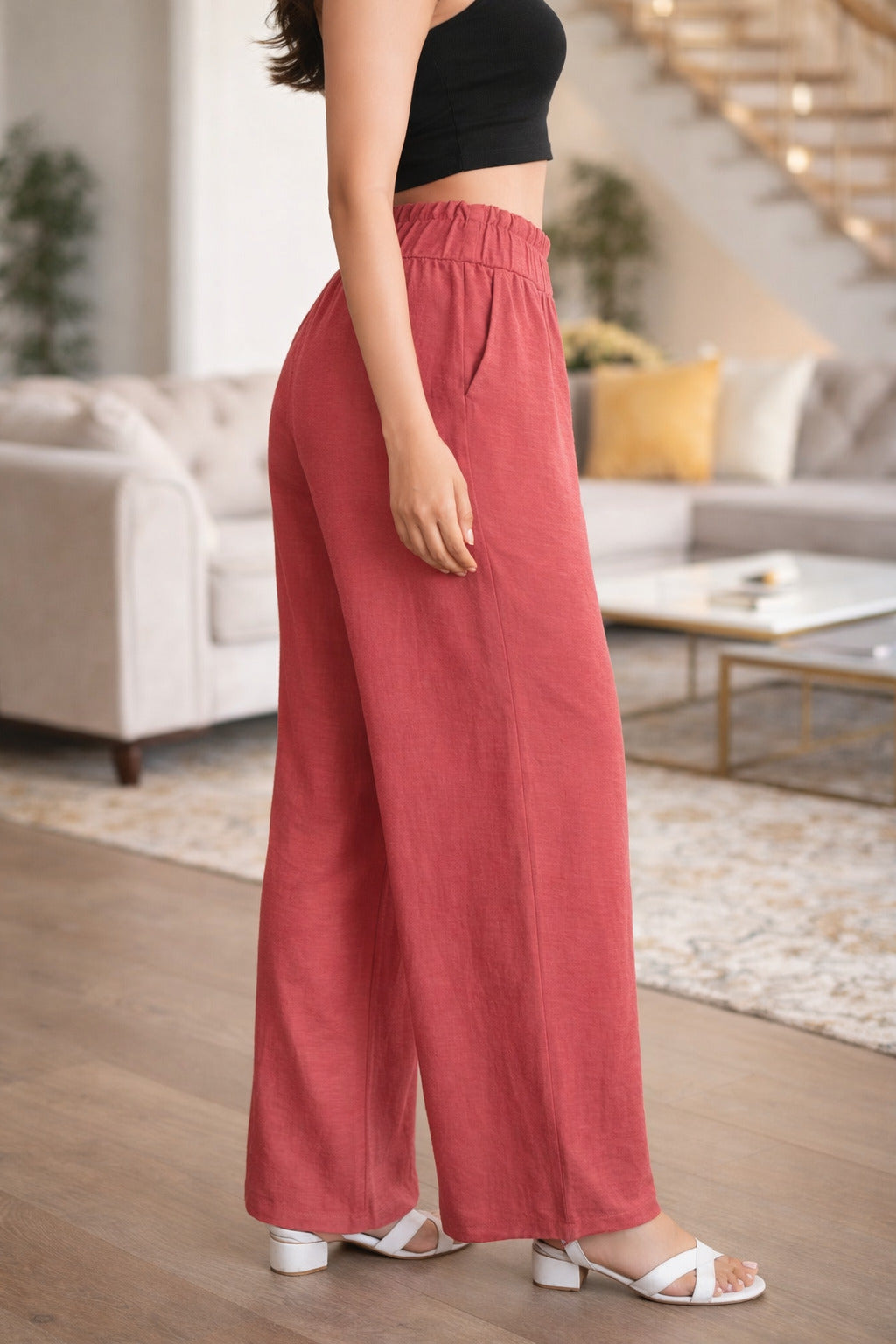 Elegant Fit Navy Trousers for Women - Stylish Comfort Pants