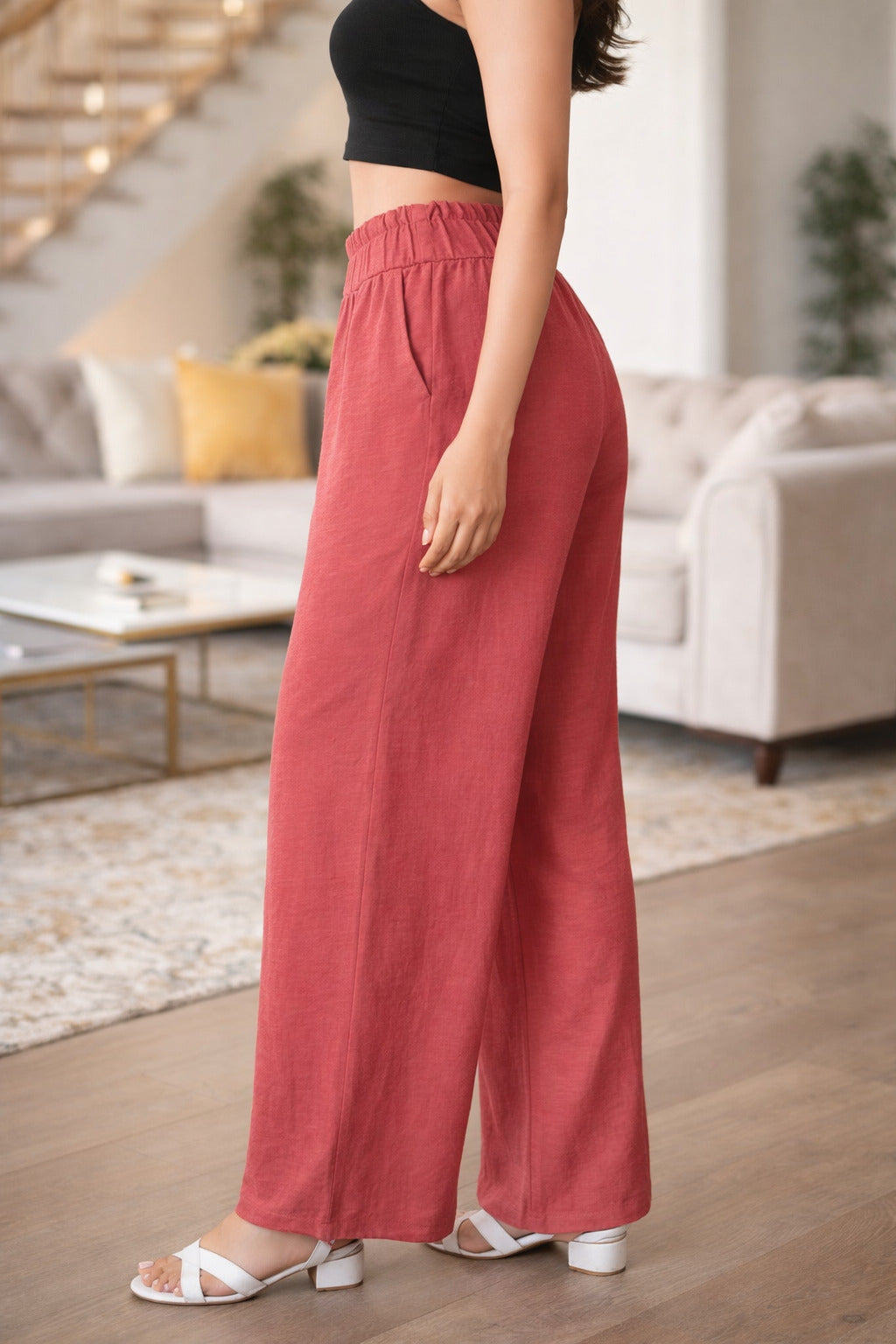 Elegant Fit Navy Trousers for Women - Stylish Comfort Pants