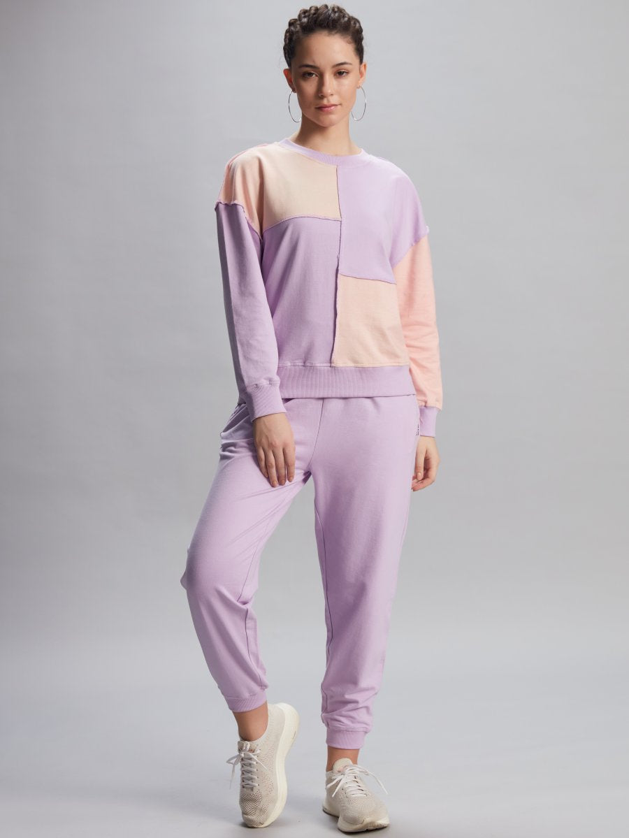 ROSY BLOCK SWATSHIRT PULLOVER