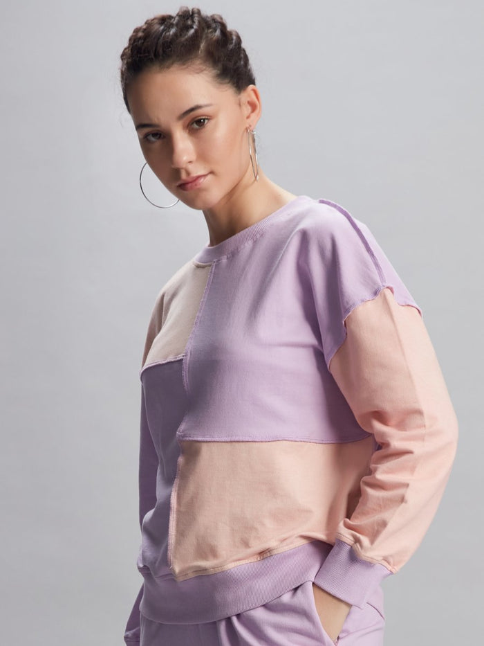 Rosy Block Sweatshirt