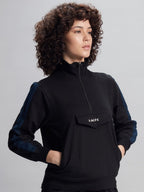 VISTA BLACK STYLISH SWEATSHIRT