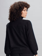 VISTA BLACK STYLISH SWEATSHIRT