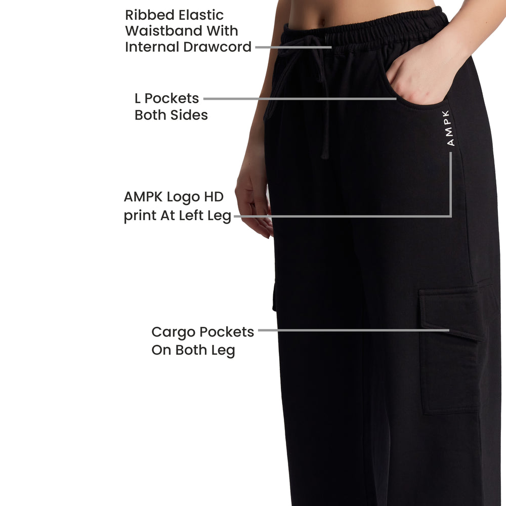 Vista Black Cargo Pants