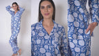 Ocean breeze cotton pajama set