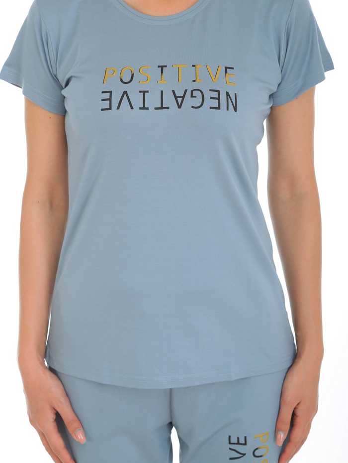 Light Blue Tencel Pajama Set
