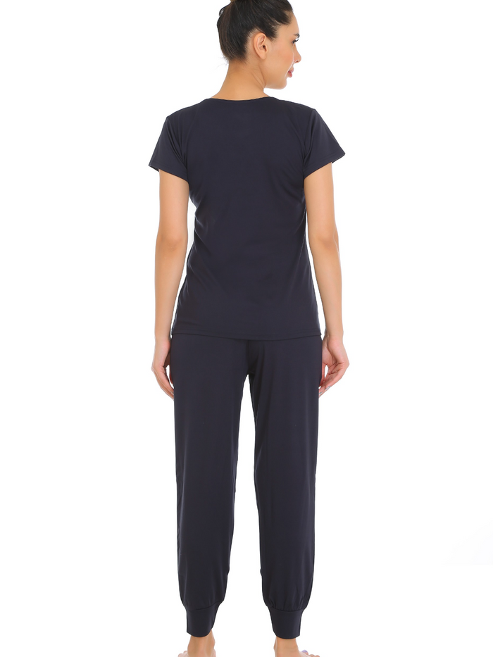 Black Tencel Pajama Set