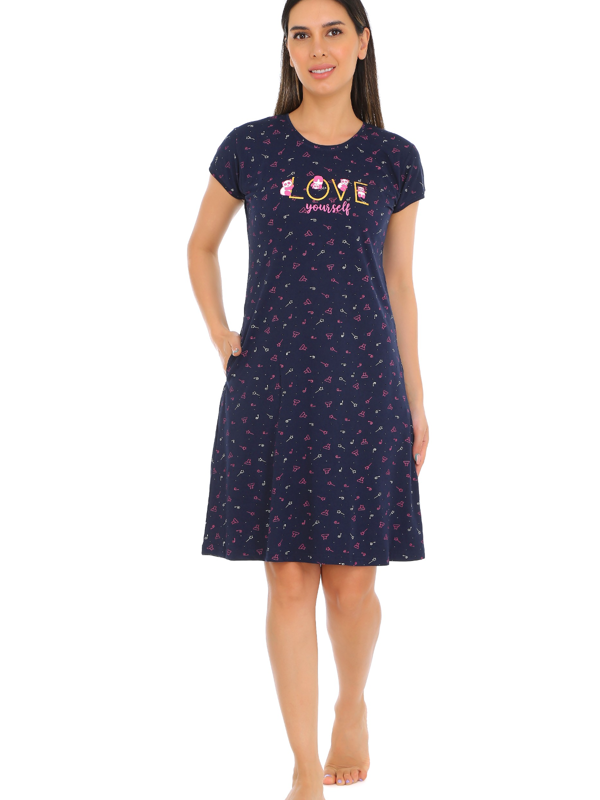 Hosiery Short Dress for Girls