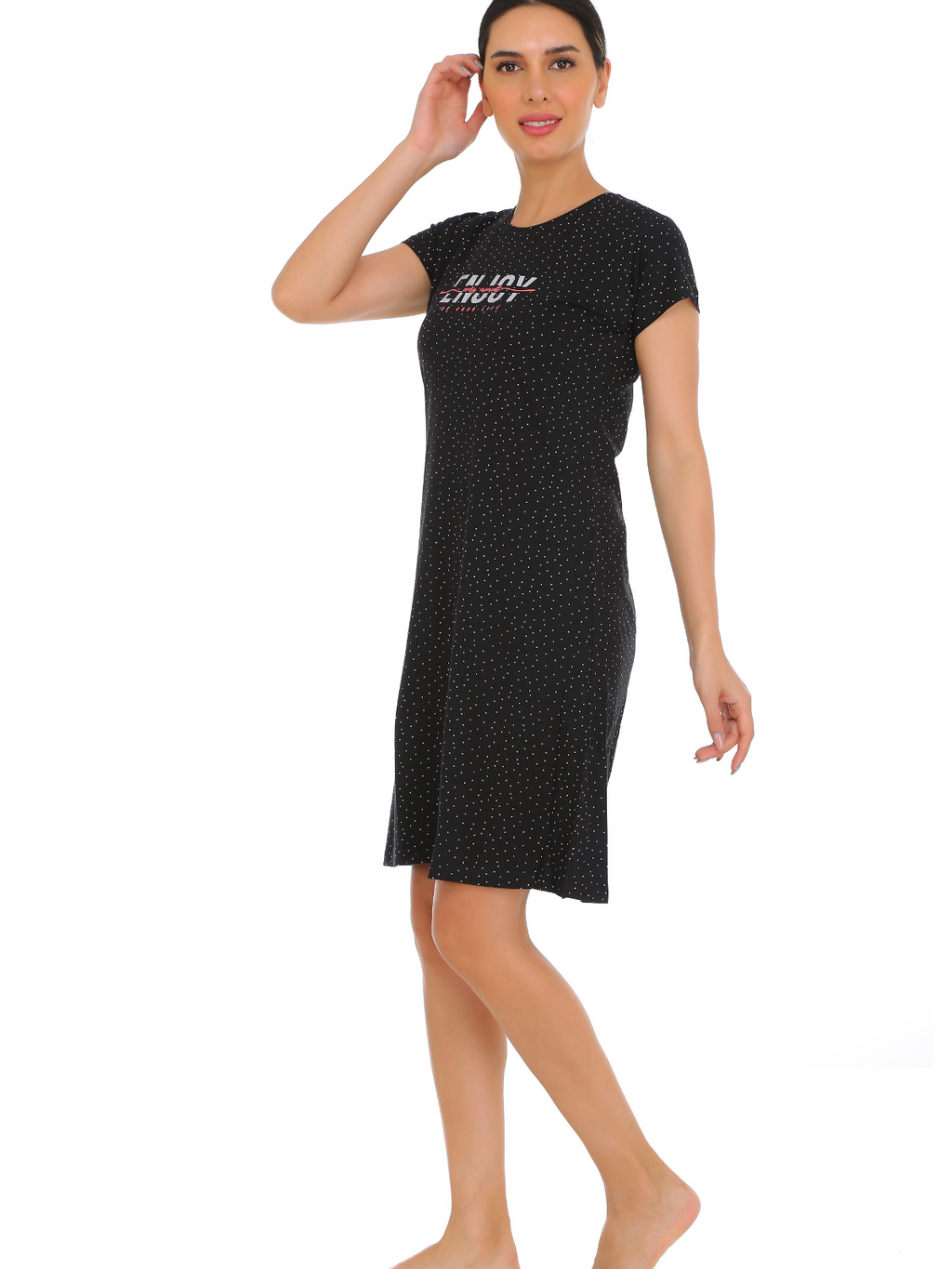 Casual Cotton Mini Nightdress