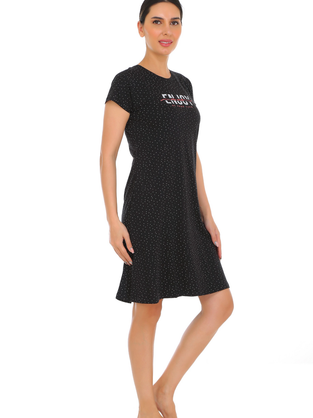 Casual Cotton Mini Nightdress