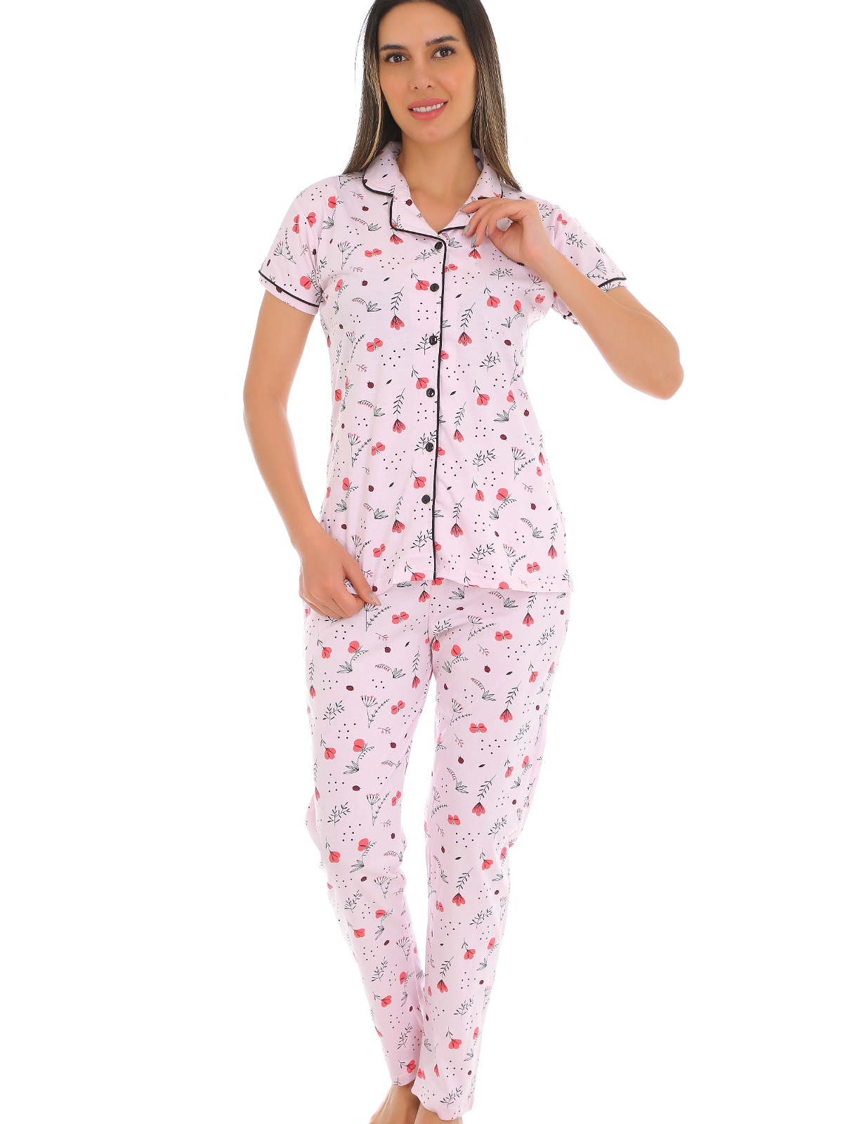 Hosiery T-Shirt Pyjama Set