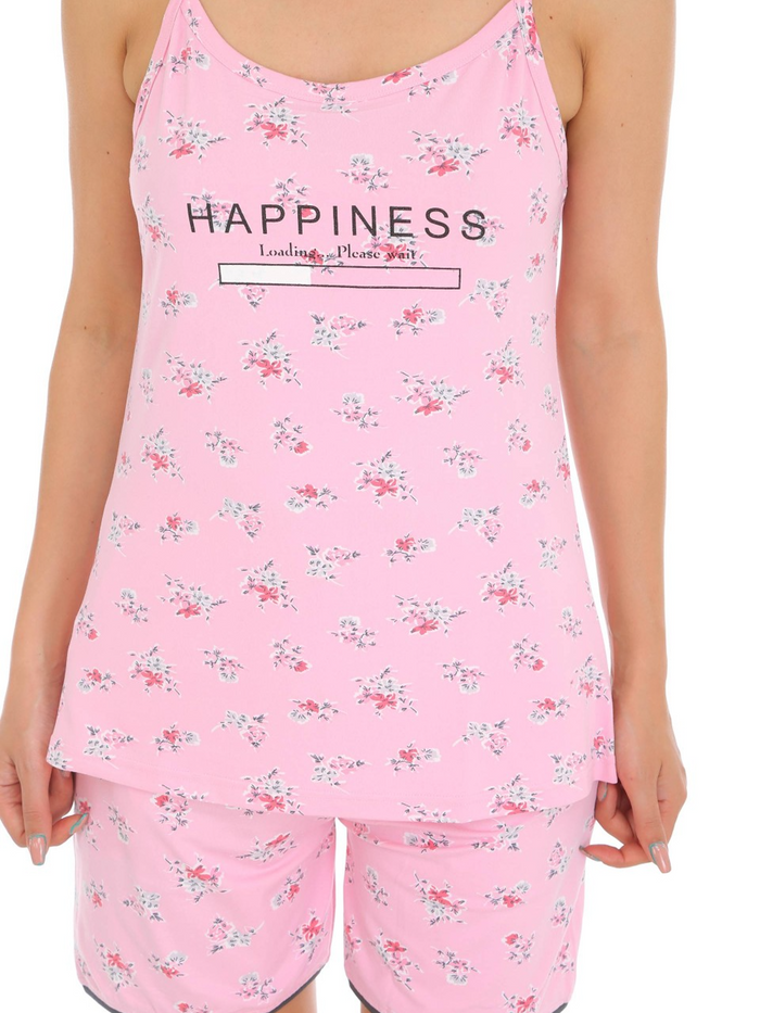 Pink Cotton Short set