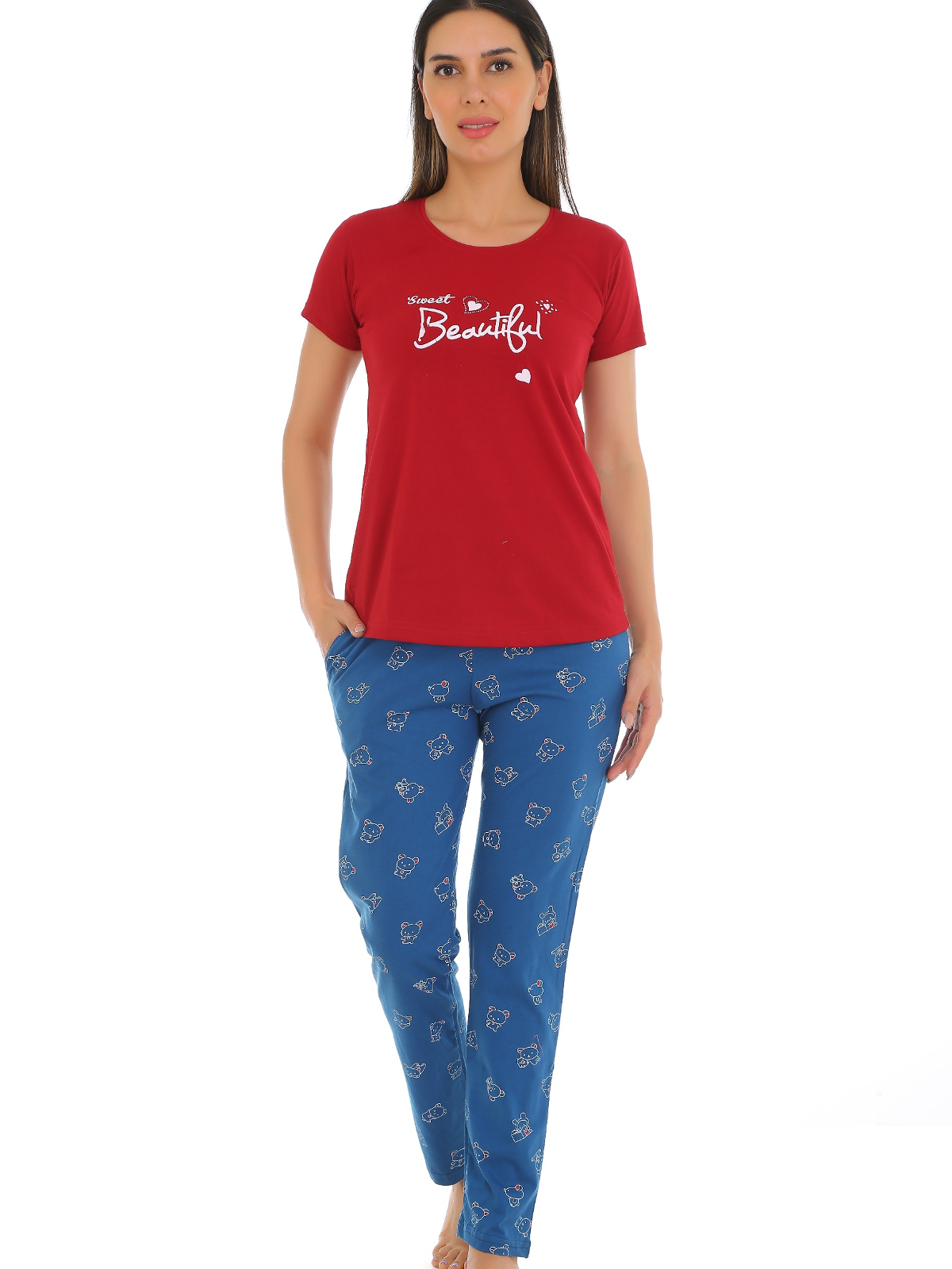 Hosiery T-Shirt Pyjama Set