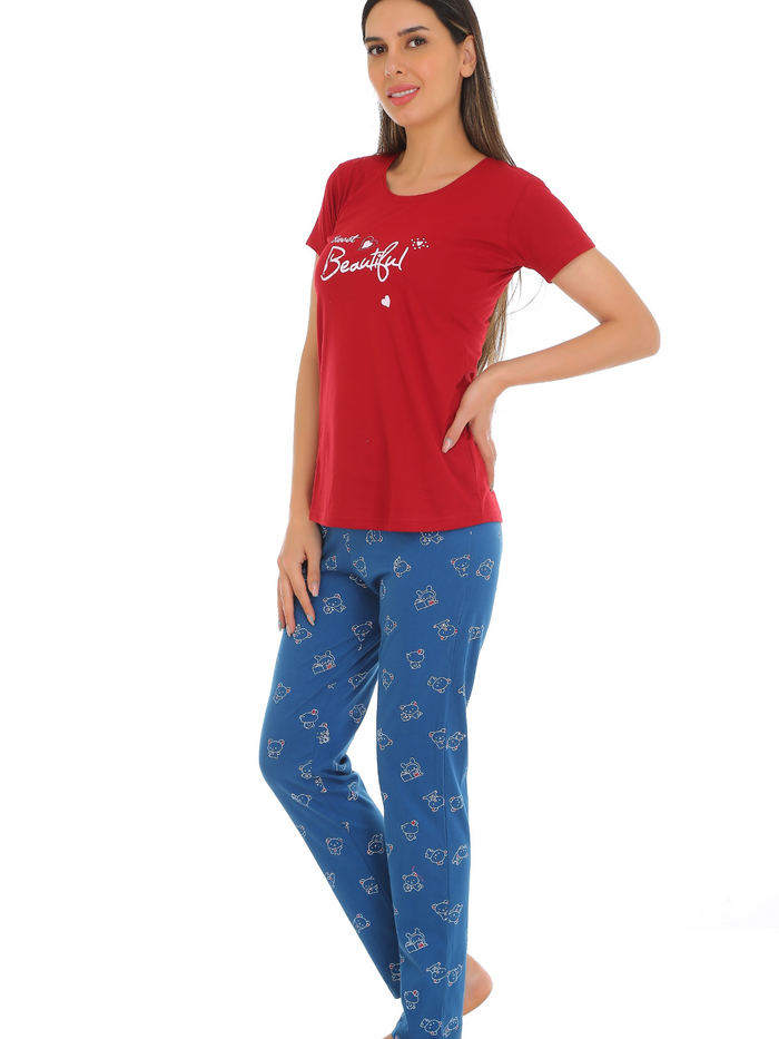 Red Comfort Pajama Set