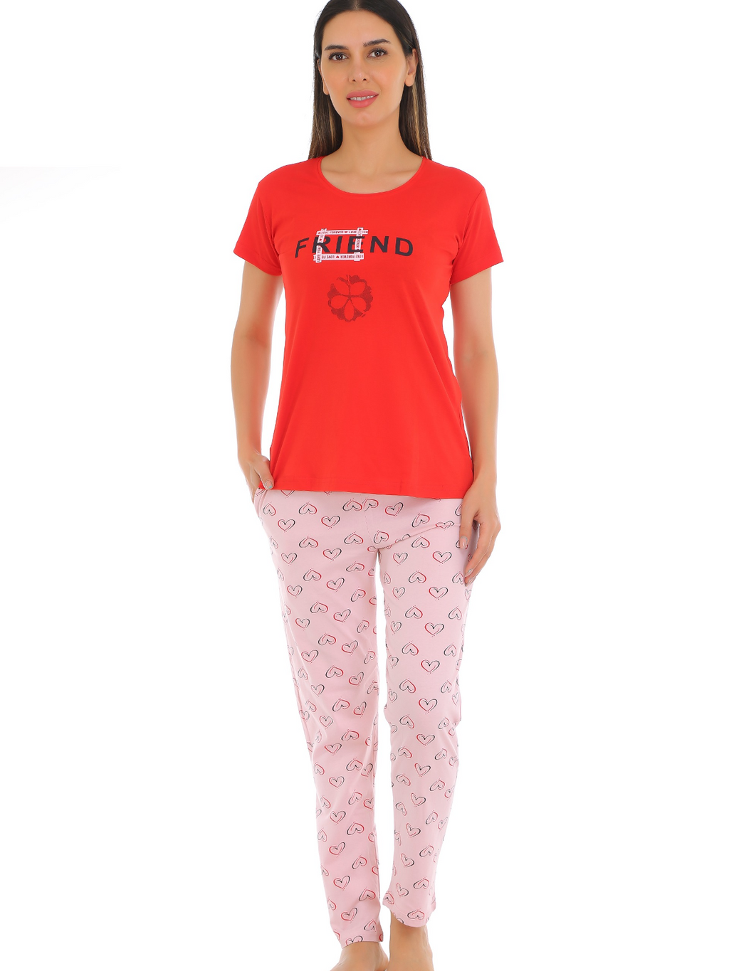 Hosiery T-Shirt Pyjama Set
