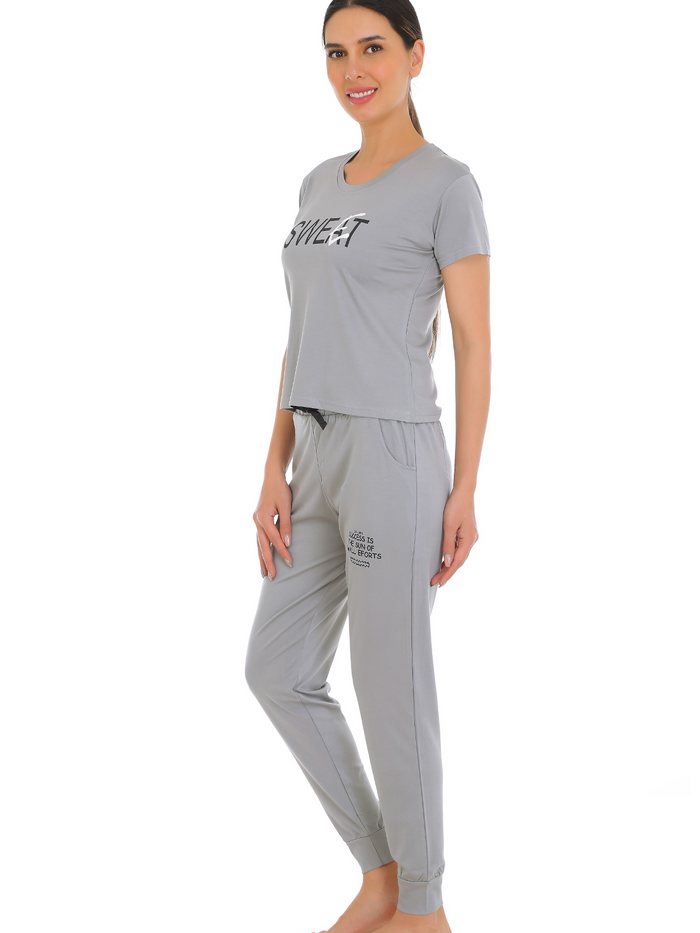 Light Grey Tencel Pajama Set