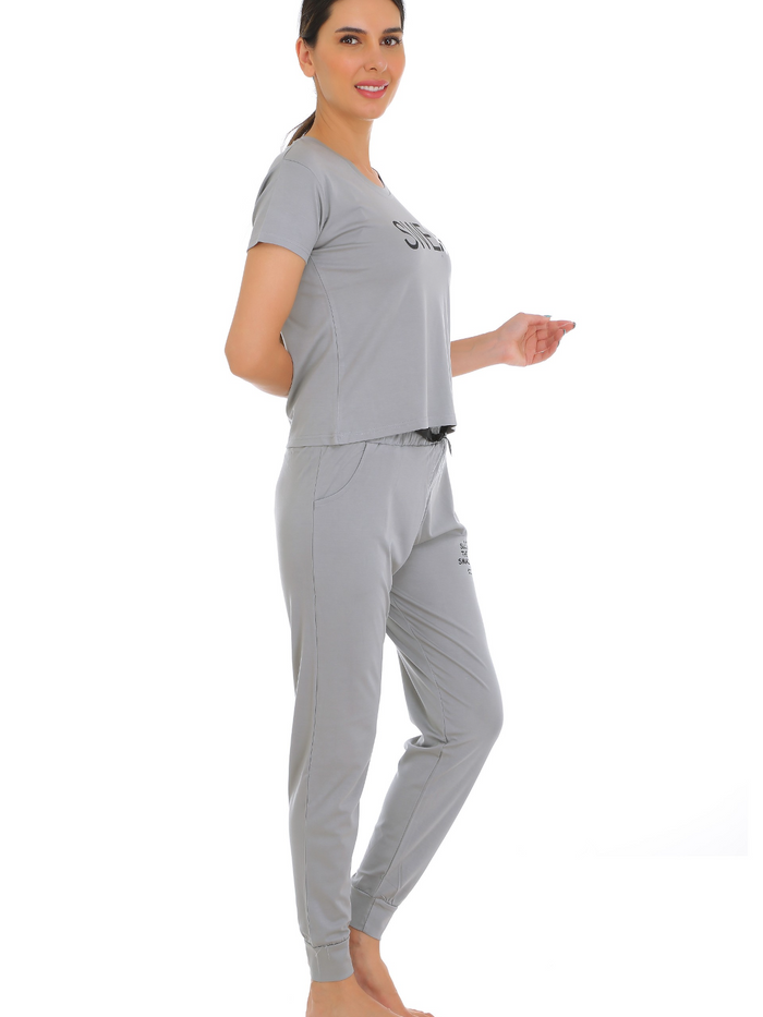 Light Grey Tencel Pajama Set