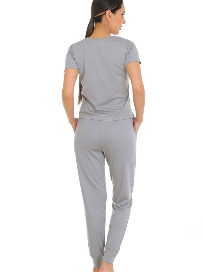 Light Grey Tencel Pajama Set