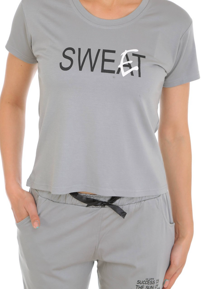 Light Grey Tencel Pajama Set