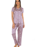 Satin T-Shirt Pyjama Set