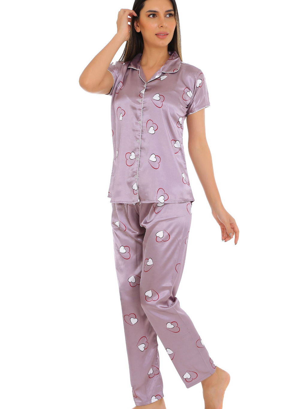 OpulentDreams Satin Pajama Set