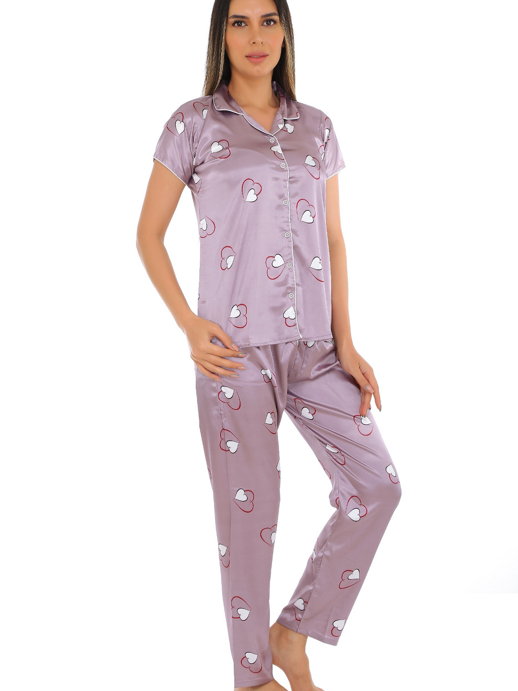 OpulentDreams Satin Pajama Set