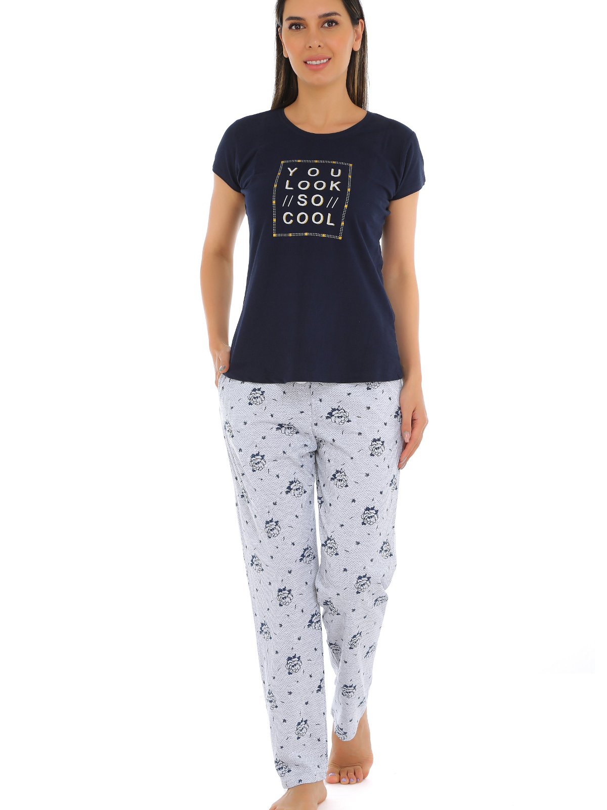 Hosiery T-Shirt Pyjama Set