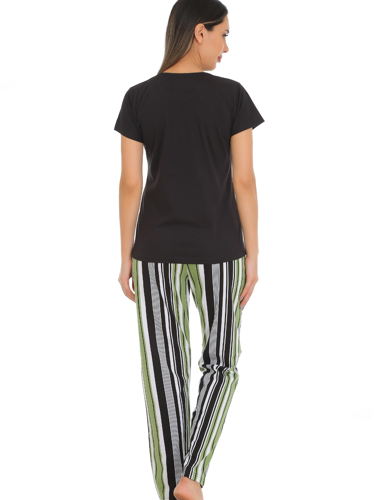 Snuggle Fit T-Shirt Stripes Pajamas