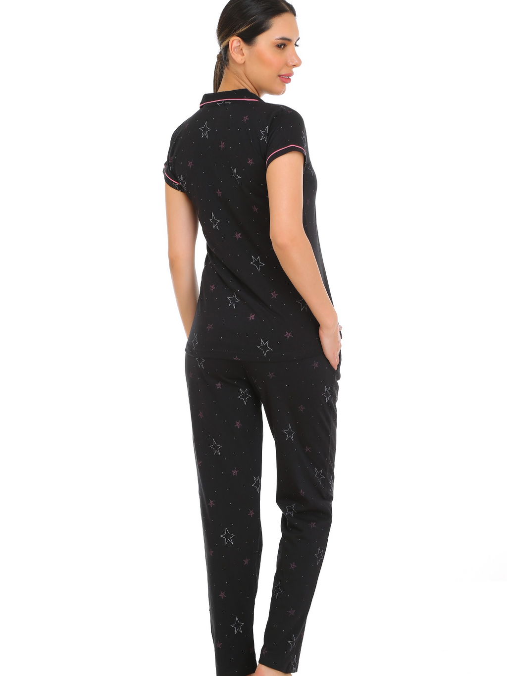 Midnight Comfort Button Down PJs