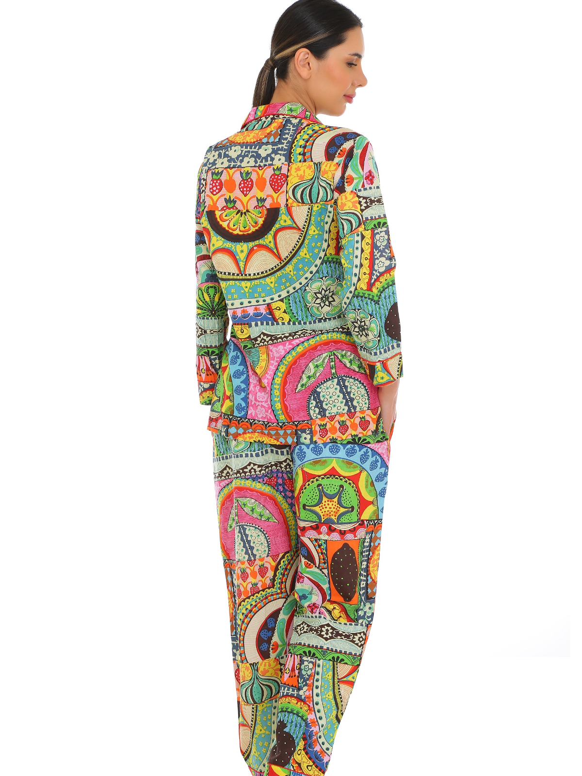 Artistic Printed Cotton Pajama Set