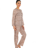 Henley collar luxe nightwear