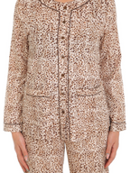 Henley collar luxe nightwear